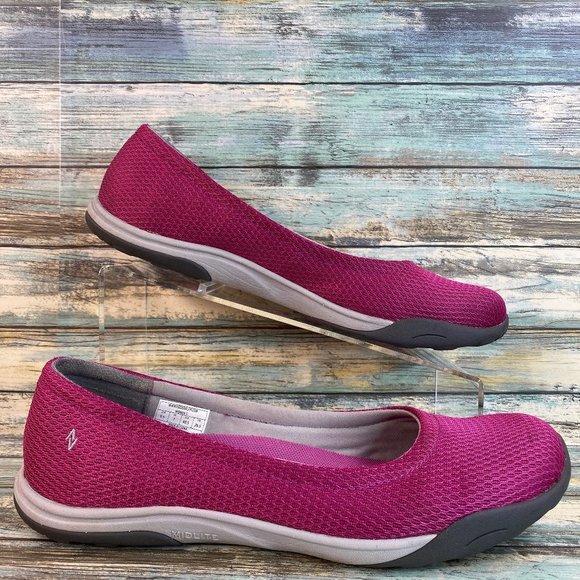 Eddie Bauer Pink Slip On Loafers Shoe Womens 9.5M Round Toe Walking Casual Flats - Picture 1 of 13